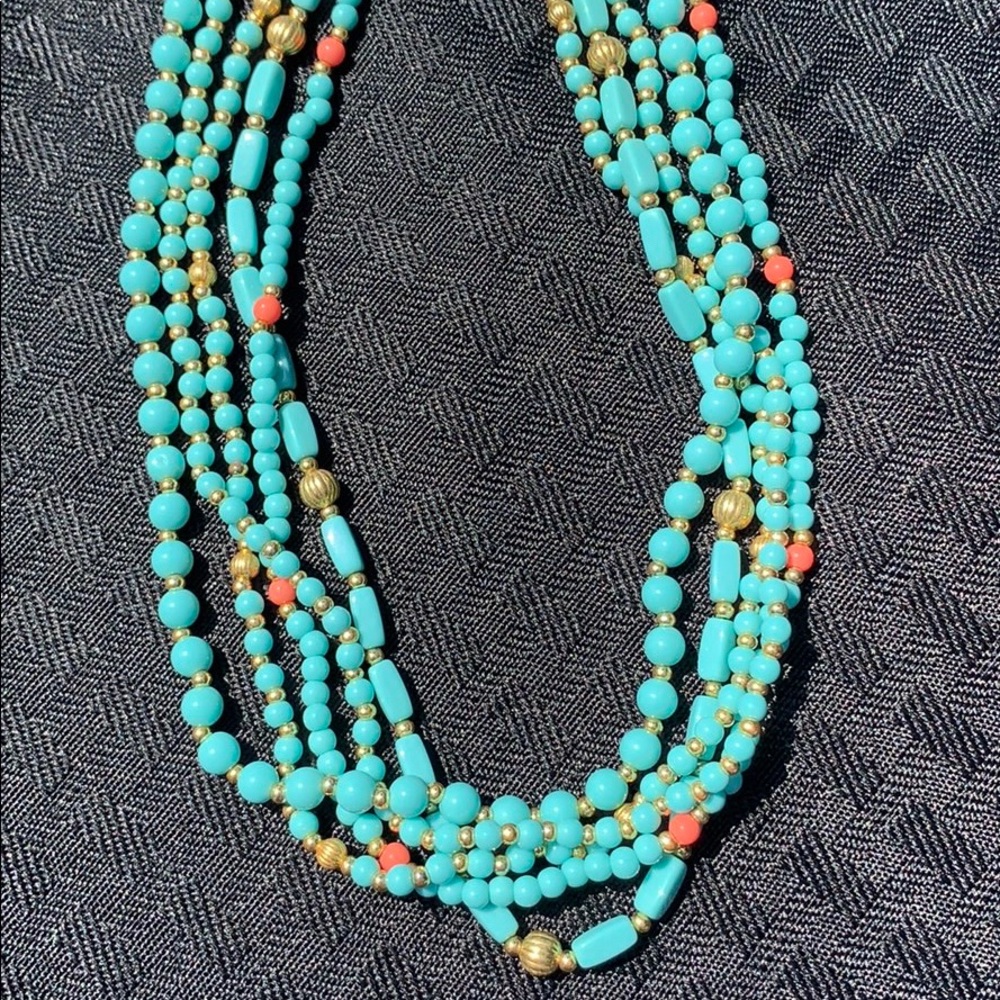 5 Strand Beaded Necklace